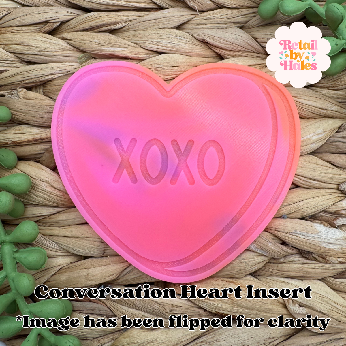 XOXO Conversation Heart Insert Freshie Mold