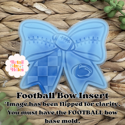 Penn State Football Bow Insert Freshie Mold