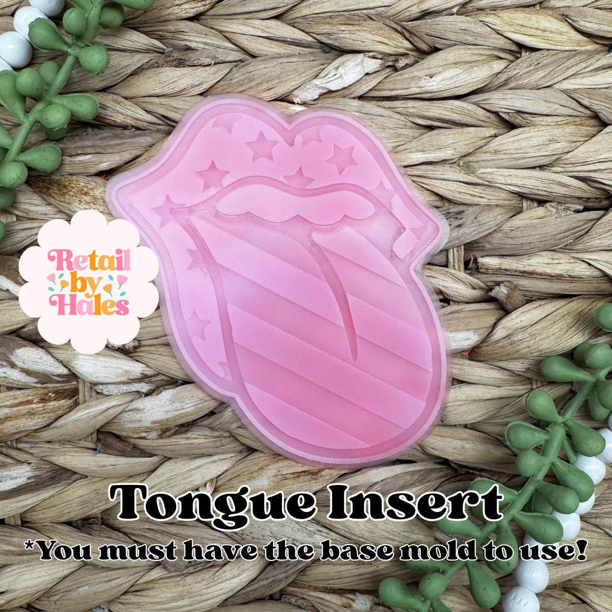 USA Stars & Stripes Tongue INSERT Freshie Mold