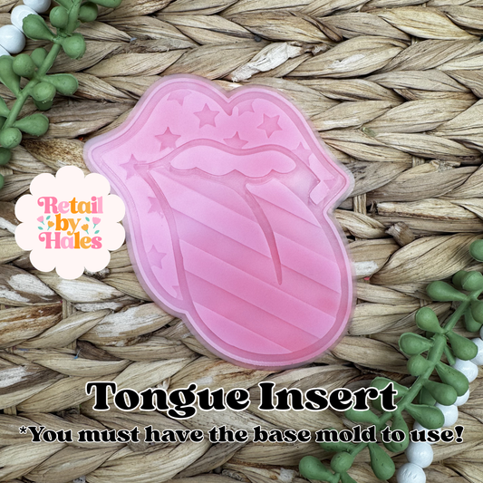 USA Stars & Stripes Tongue INSERT Freshie Mold