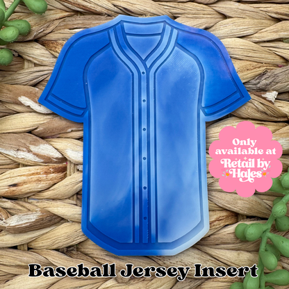 Blank Baseball Jersey Insert Freshie Mold