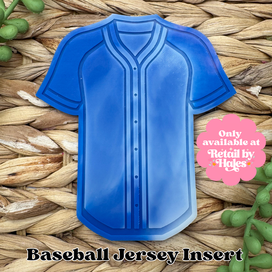 Blank Baseball Jersey Insert Freshie Mold