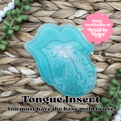 Pumpkin, Leopard, & Jack-o-lantern Tongue INSERT Freshie Mold