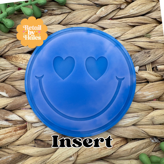 Heart Eye Smile Round Insert for Circle Freshie Mold