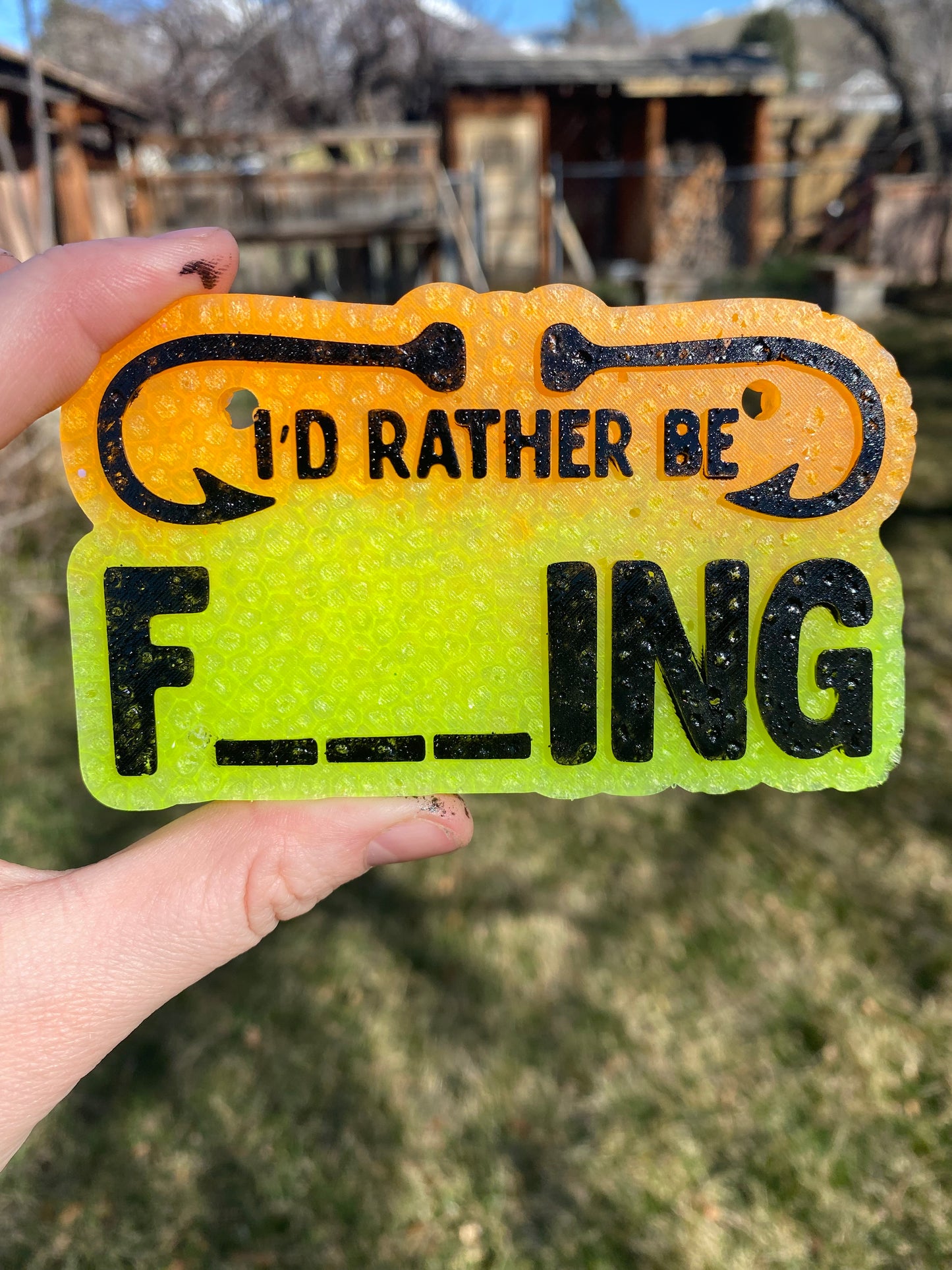 I'd Rather Be Fishing Mold