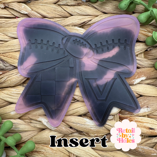 V Vanderbilt Football Bow Insert Freshie Mold
