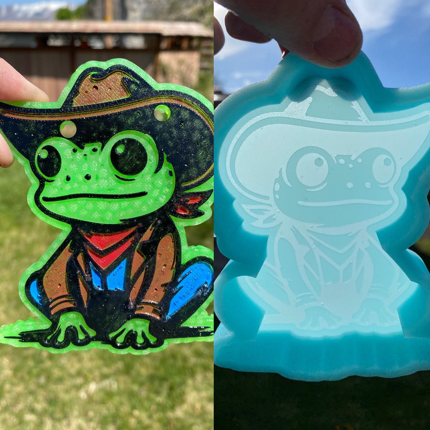 Cowboy Frog Mold