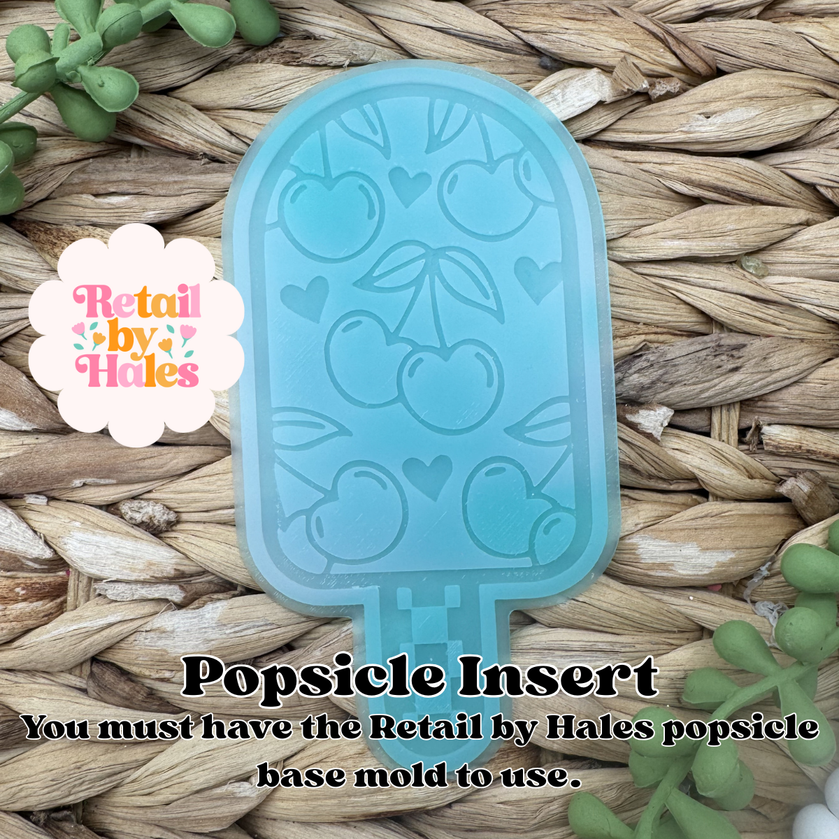 Cherry Popsicle Insert Freshie Mold Cherries