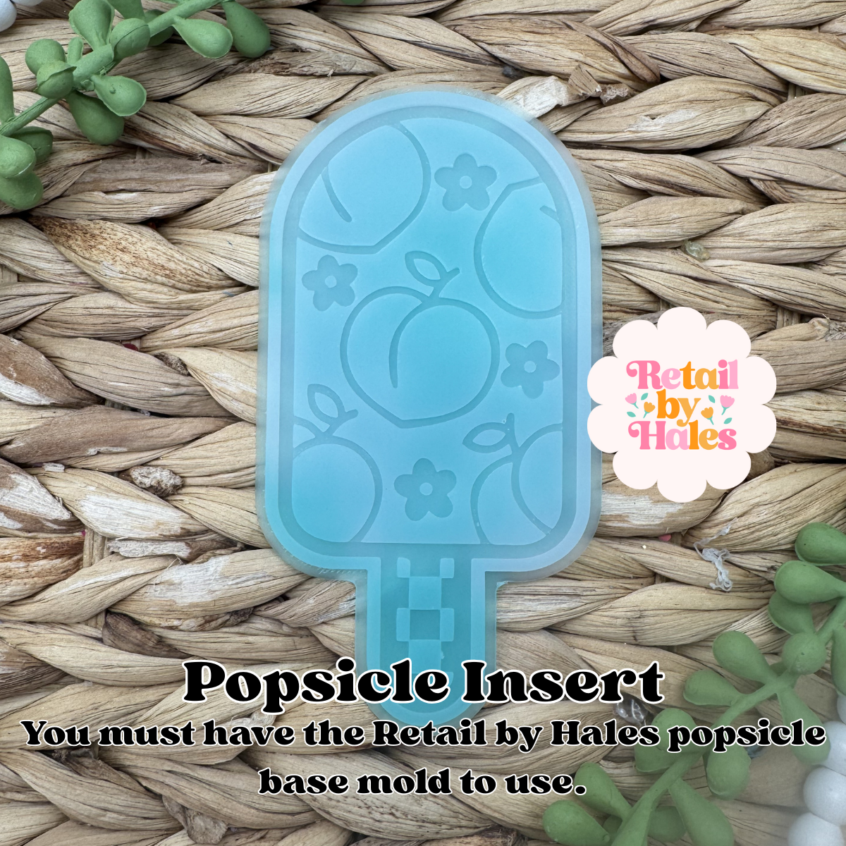 Peach Popsicle Insert Freshie Mold