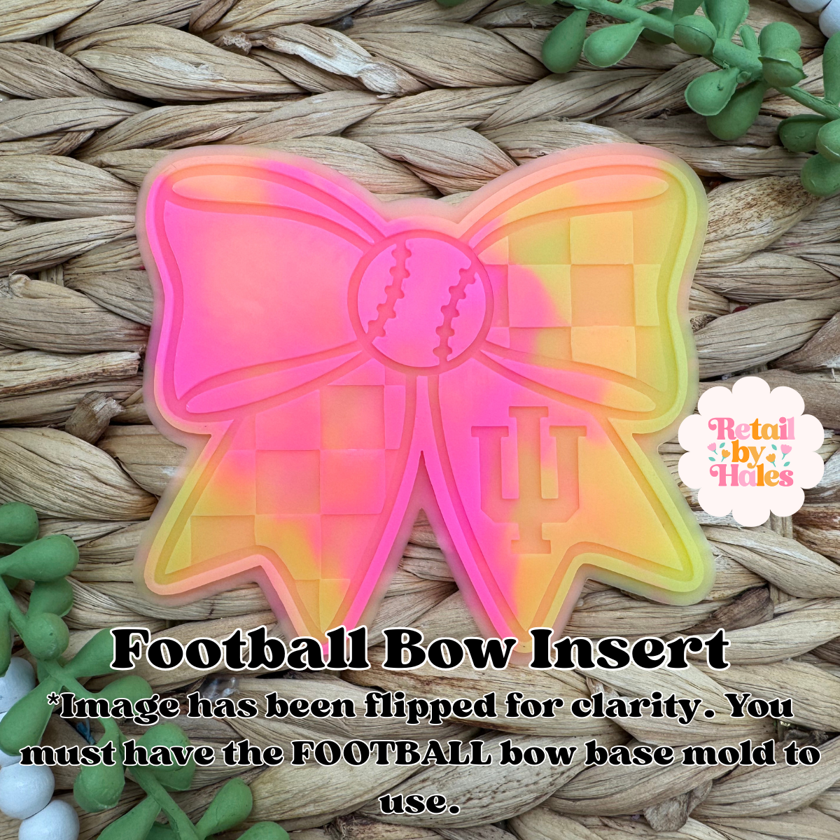 Indiana Hoosiers Baseball Bow Insert Freshie Mold