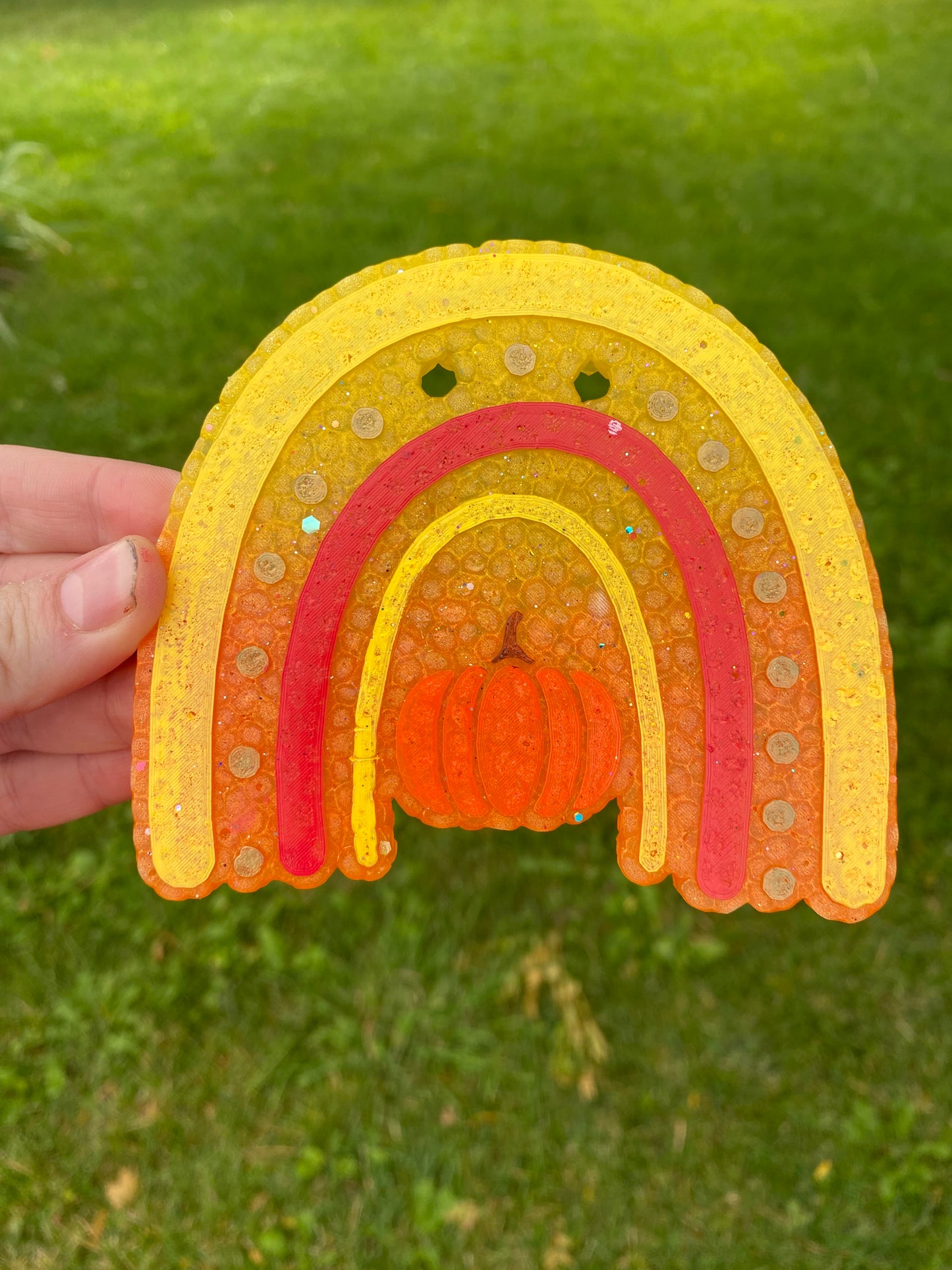 Boho Rainbow Pumpkin Freshie