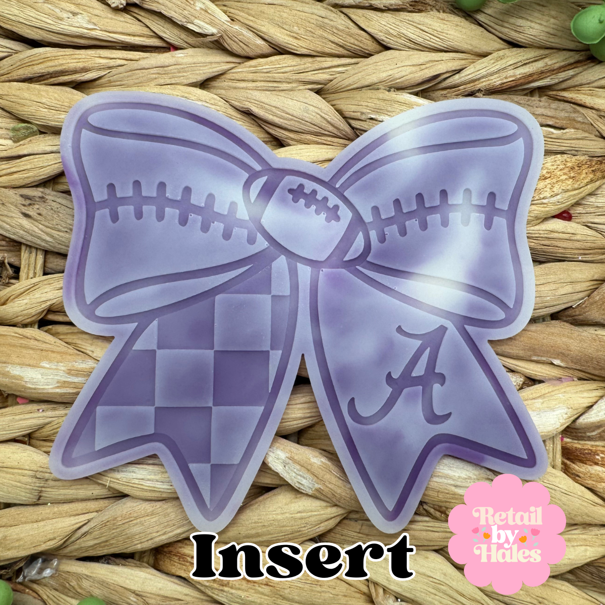 University of Alabama Football Bow Insert Freshie Mold