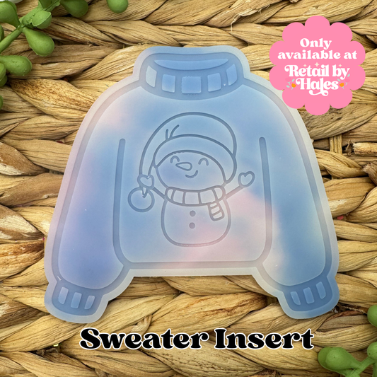 Snowman Sweater Insert Freshie Mold