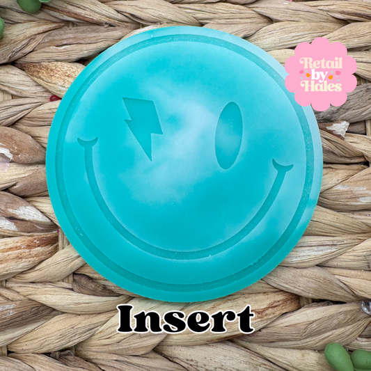 Lightning Smile Insert for Circle Freshie Mold