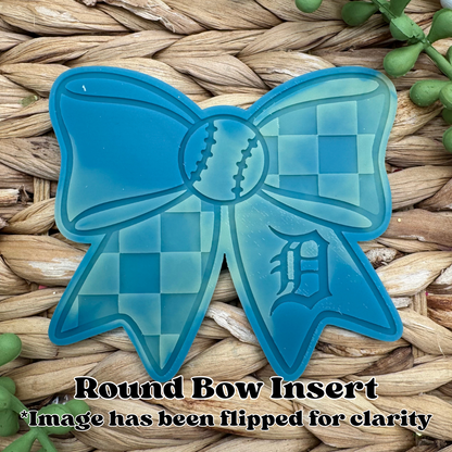 Detroit Tigers Baseball Bow Insert Freshie Mold