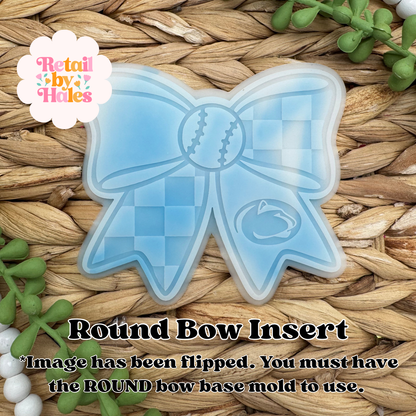 Penn State Baseball Bow Insert Freshie Mold