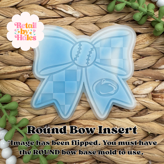 Penn State Baseball Bow Insert Freshie Mold