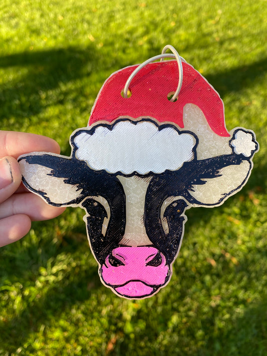 Christmas Cow Freshie