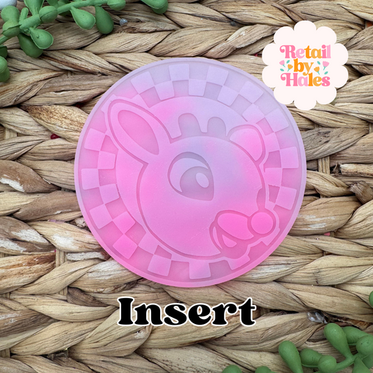 Rudolph Round Insert for Circle Freshie Mold