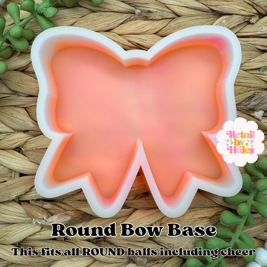 ROUND Bow Base Freshie Mold
