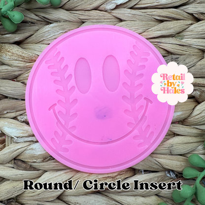 Baseball / Softball Smile Round Insert for Circle Freshie Mold