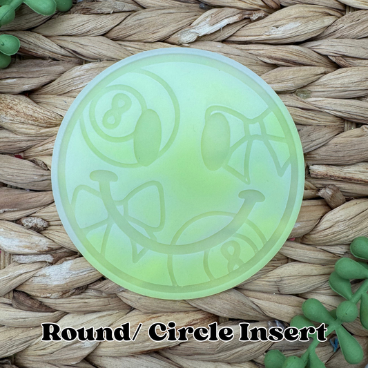 8 Ball Smile Round Insert for Circle Freshie Mold
