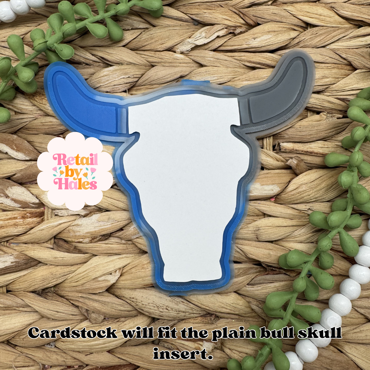 Plain Bull Skull INSERT Freshie Mold