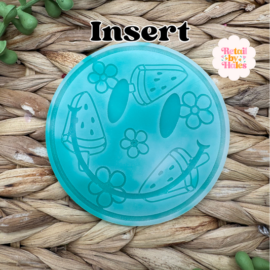 Watermelon Smile Insert for Circle Freshie Mold