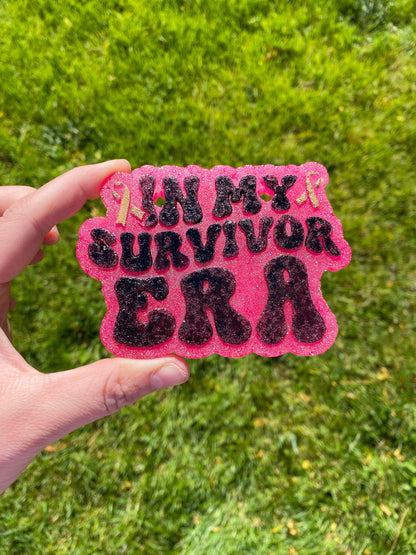 In My Survivor Era Ribbon Cancer Freshie