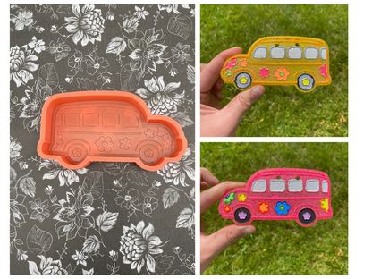 School Bus Daisy Mold