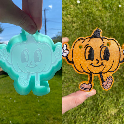 Retro Pumpkin Smile Mold