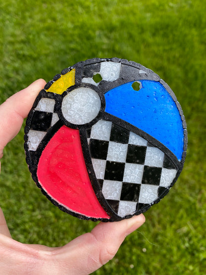 Checkerboard Plaid Beach Ball Mold