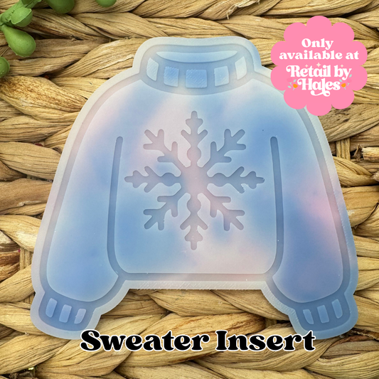Snowflake Sweater Insert Freshie Mold