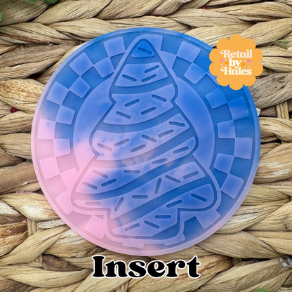 Tree Cake Round Insert for Circle Freshie Mold
