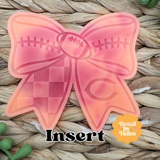 Chicago Bears Football Bow Insert Freshie Mold