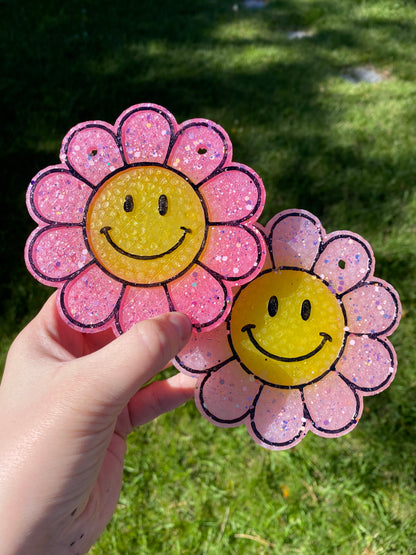 Retro Smile Daisy Flower Freshie