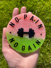 Load image into Gallery viewer, No Pain No Gain Feminine Colors Gym Weights Lifting Freshie
