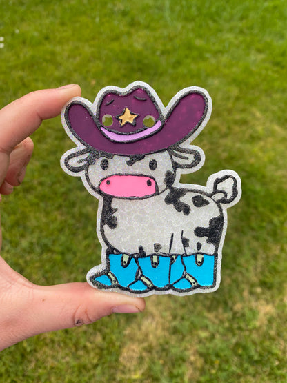 Cowboy Cow Freshie