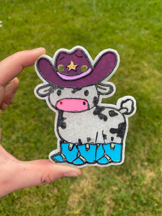 Cowboy Cow Freshie