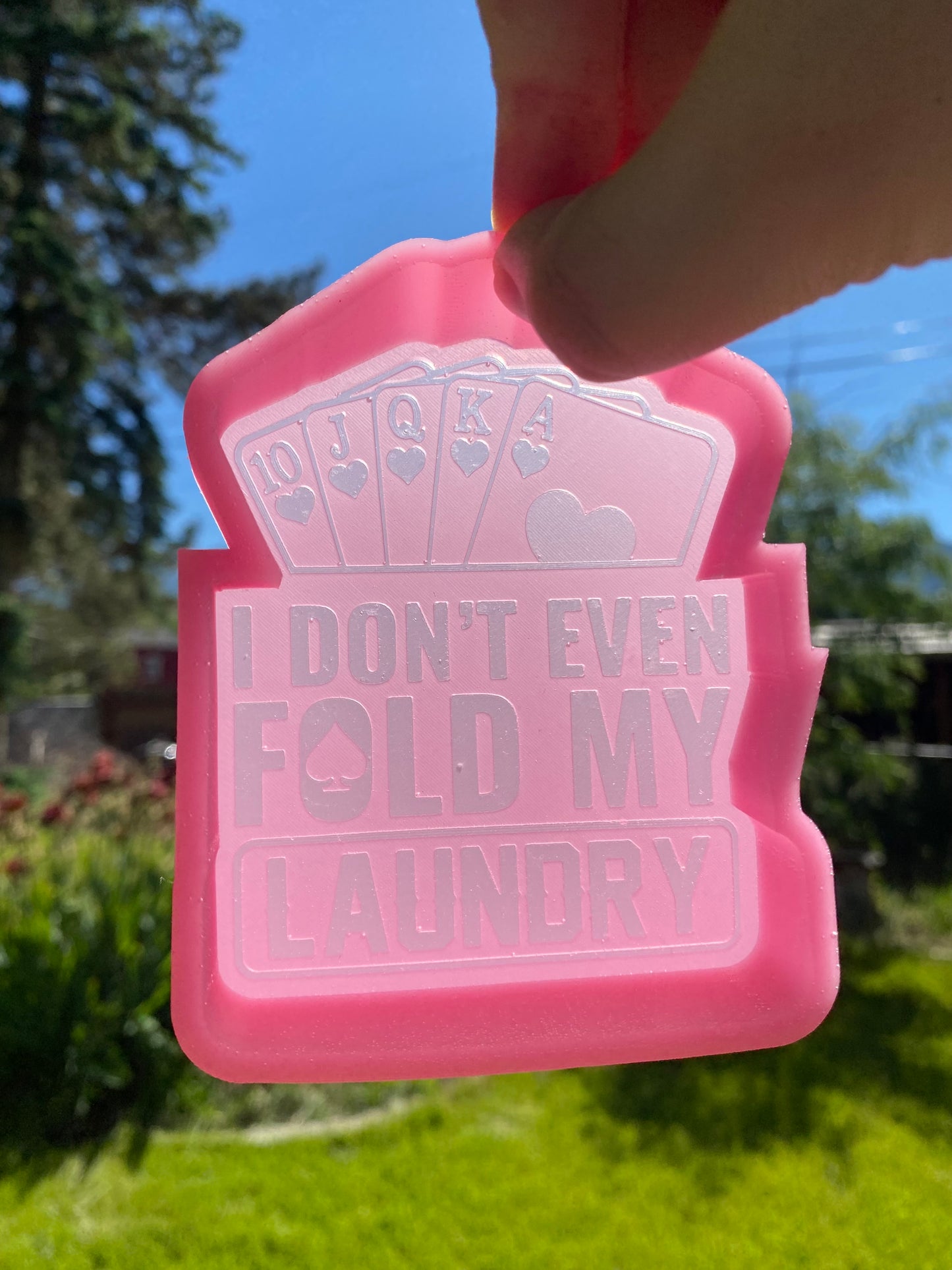 I Don't Even Fold My Laundry Poker Mold