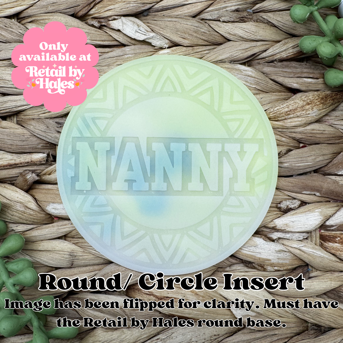 Nanny Round Insert for Circle Freshie Mold