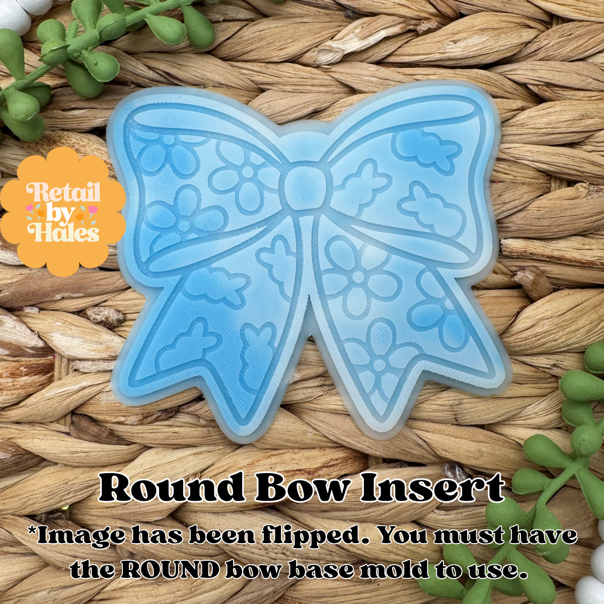 Peep Easter Round Bow Insert Freshie Mold