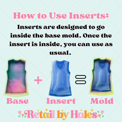 Basketball Jersey Base Freshie Mold