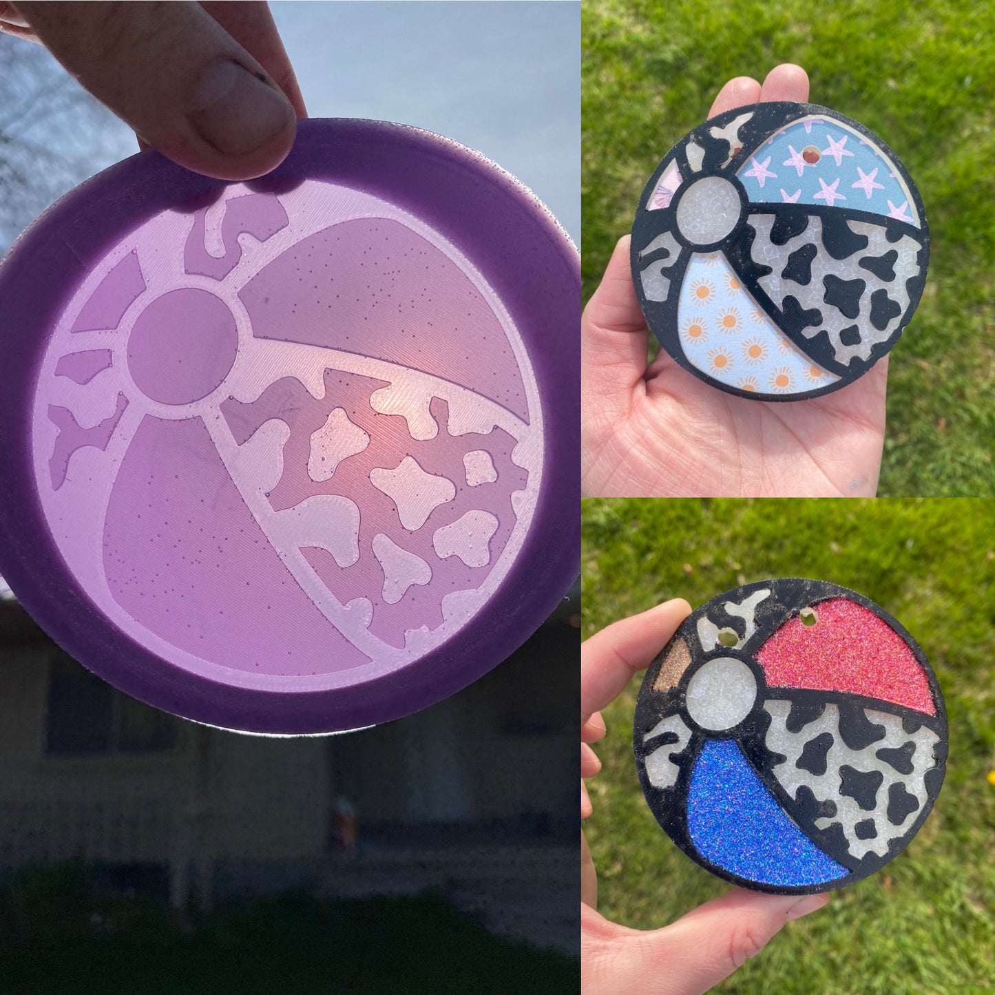 Cow Print Beach Ball Mold