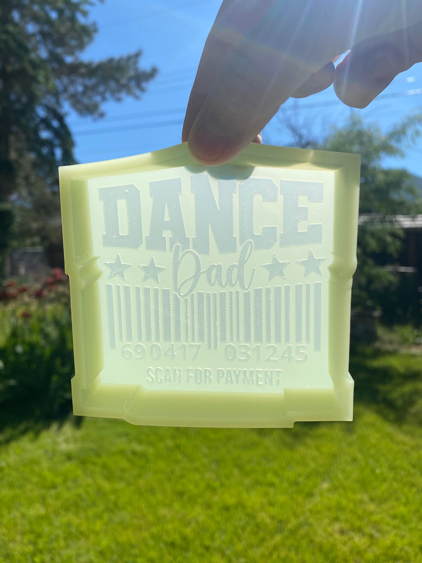 Dance Dad Scan for Payment Barcode Mold