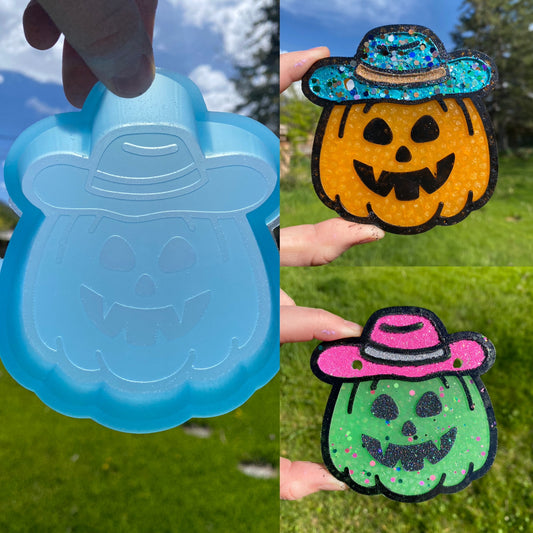 Cowboy Jack-o-lantern Pumpkin Mold