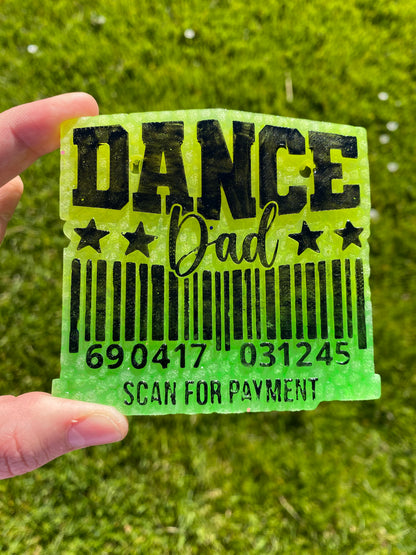 Dance Dad Scan for Payment Barcode Mold