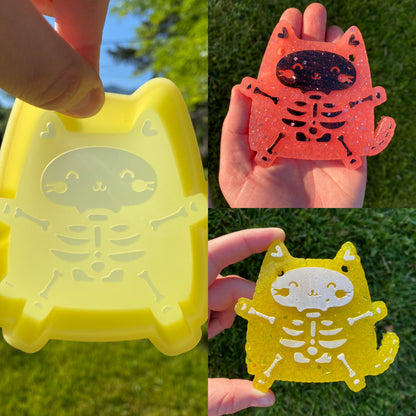 Skeleton Cat Mold