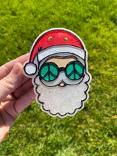 Load image into Gallery viewer, Santa Peace Sign Glasses Freshie
