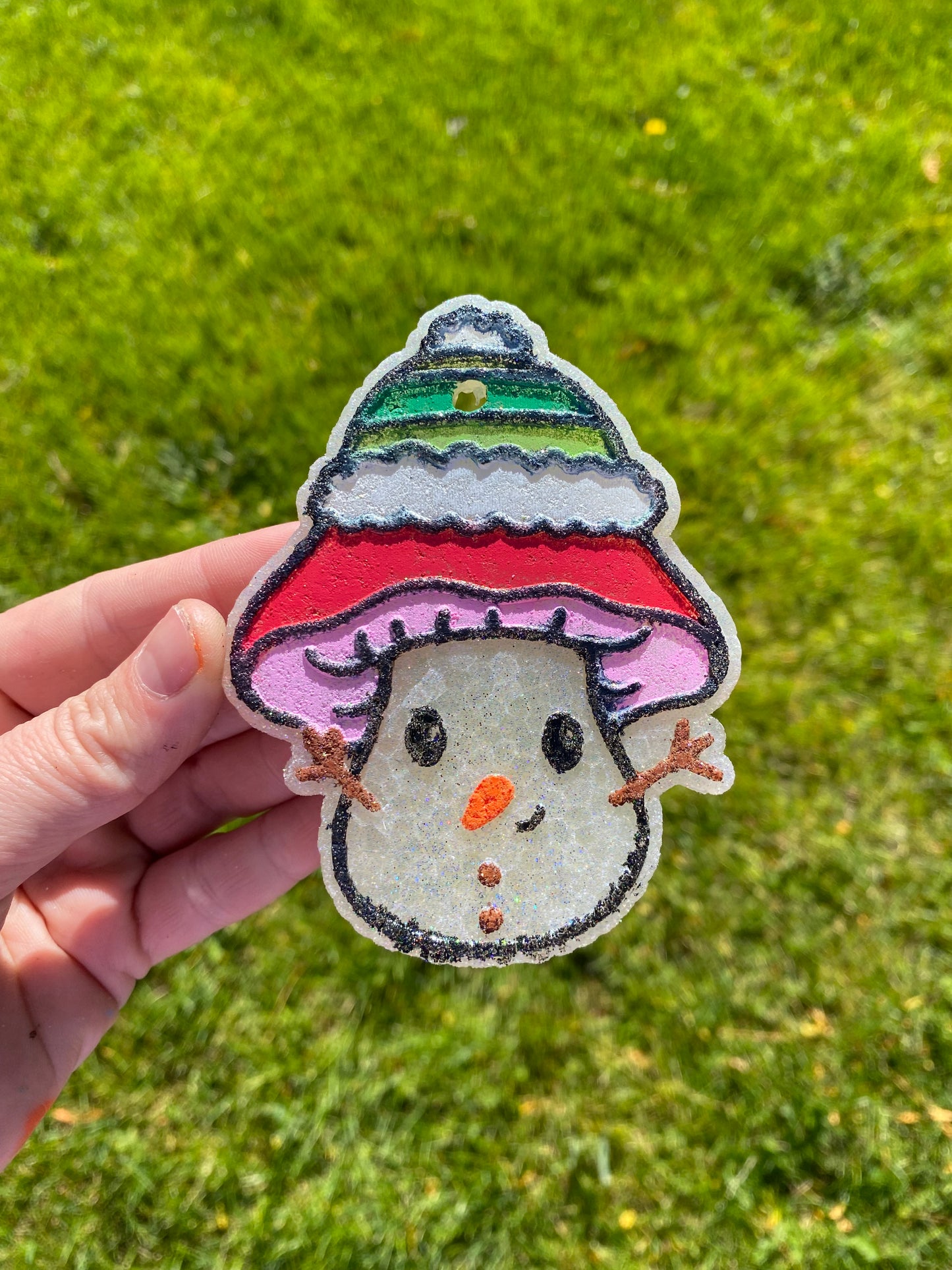 Snowman Mushroom Freshie